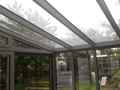 Gelenkarmmarkise mit LED Beleuchtung